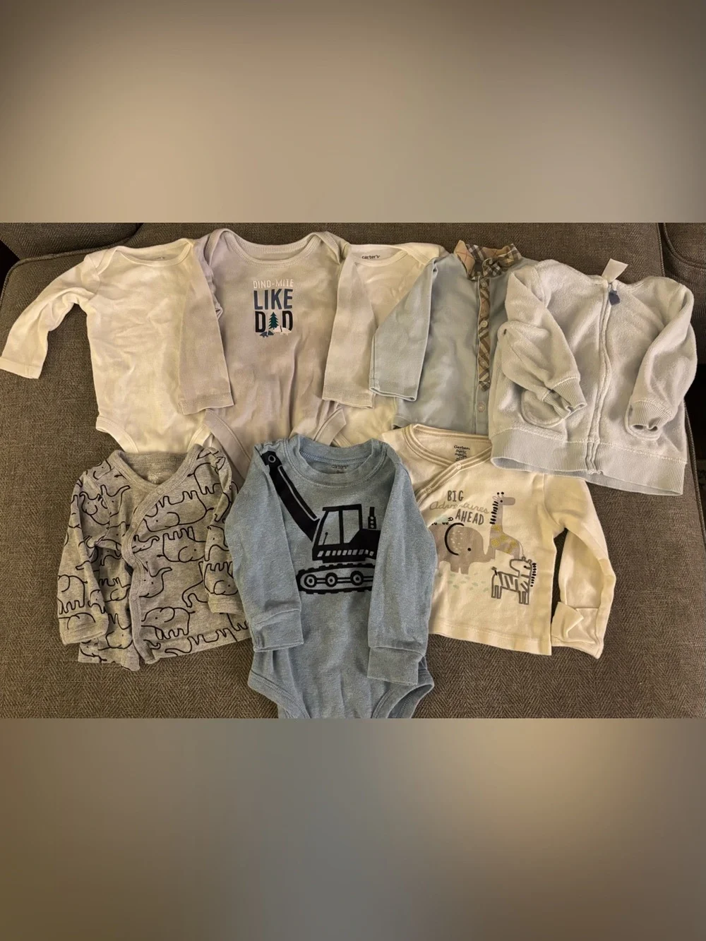 Baby Boy Long Sleeve Clothes Lot-3 months +