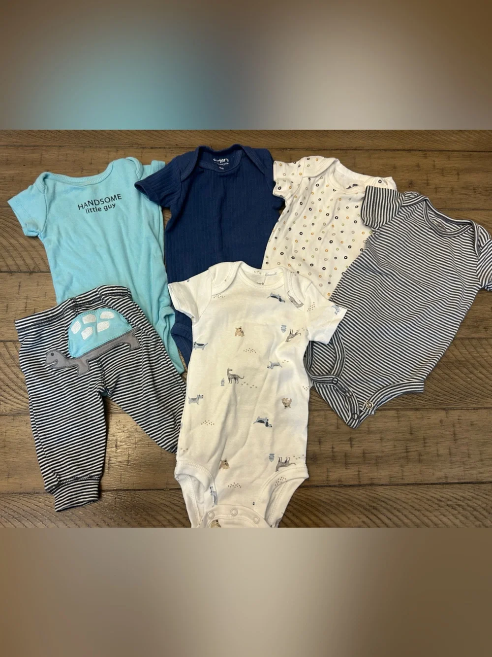 0-3M Baby Boy bundle of onesies/pants
