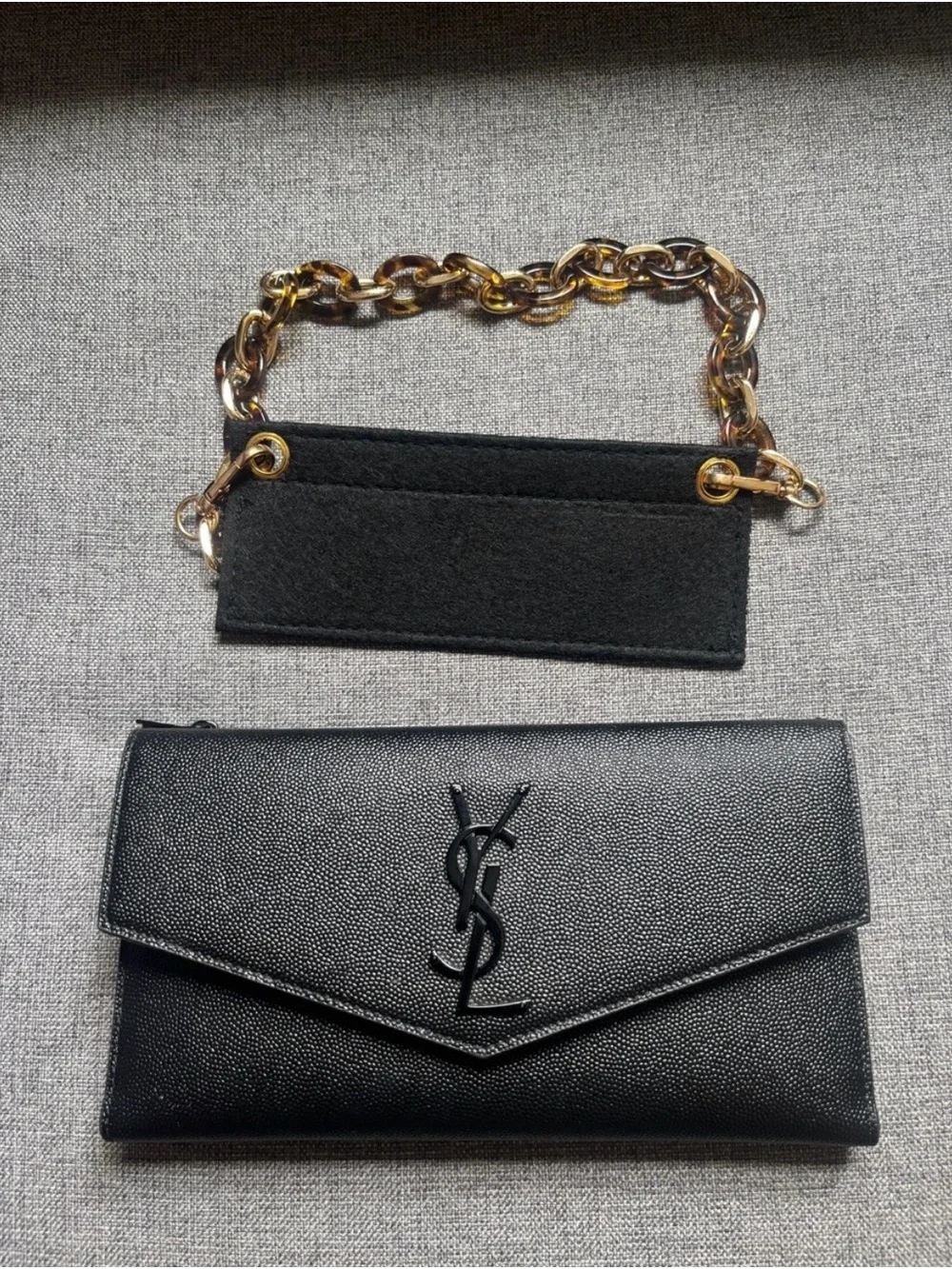 Saint Laurent monogram zippered can