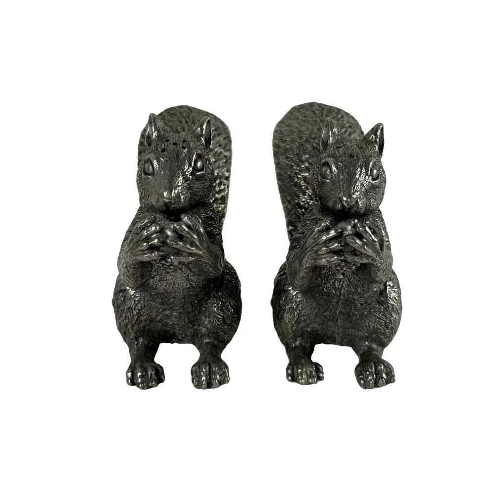 Vagabond Woodland Creatures Pewter Squirrel Salt & Pepper Shaker