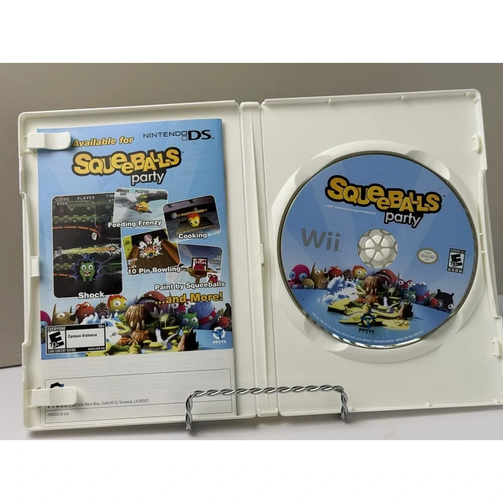 Squeeballs Party • Nintendo Wii • 2009 • Complete With Manual