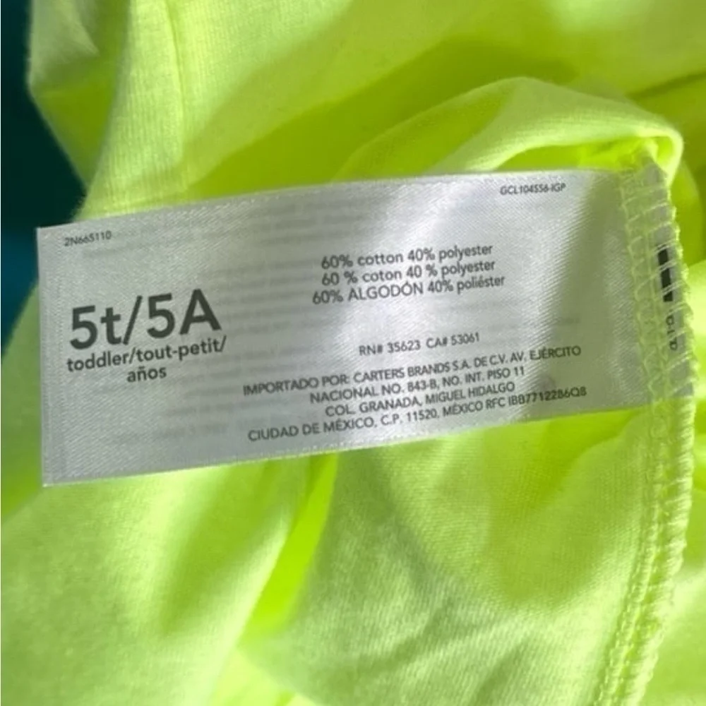 Carters bright yellow