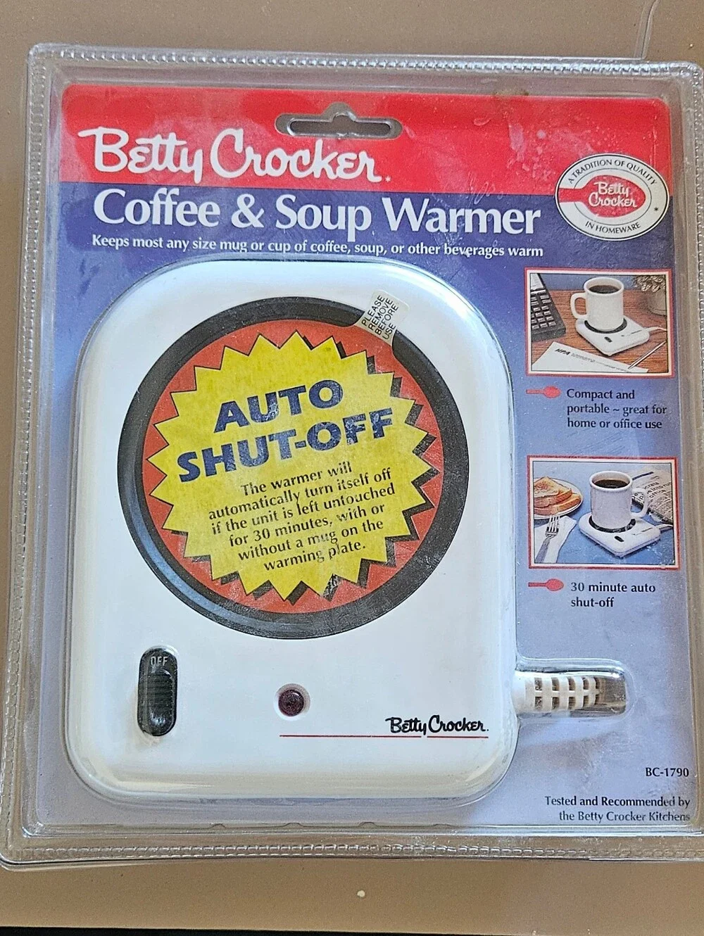 Vintage Betty Crocker Coffee & Soup Warmer Auto Shut-Off NIB Model BC-1790