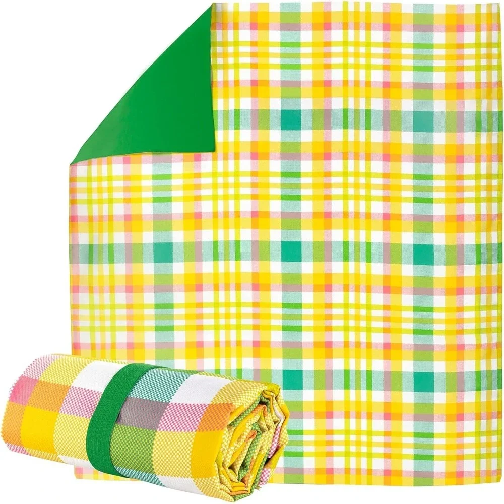 Kate Spade Garden Plaid Picnic‎ Blanket Sheet 54