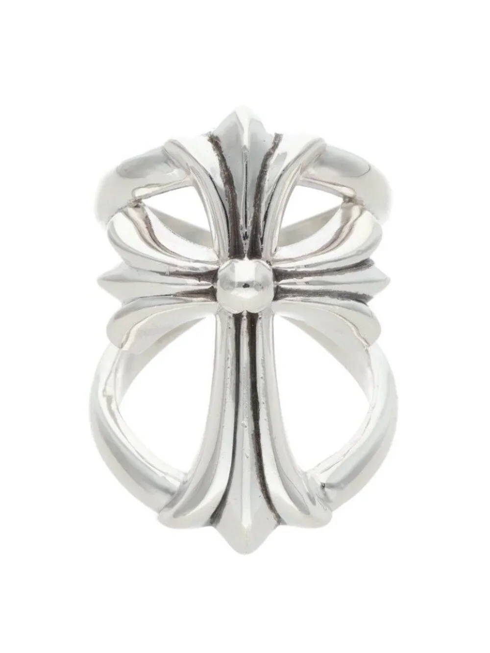 Chrome Hearts Infinity CH Cross Silver Ring