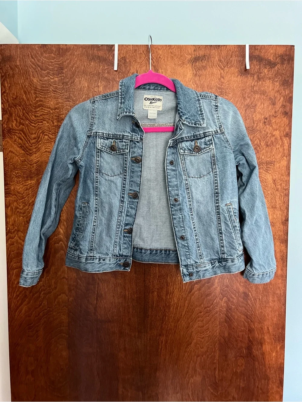 OshKosh B'gosh Kids Medium Wash Denim‎ Jacket Girls 12