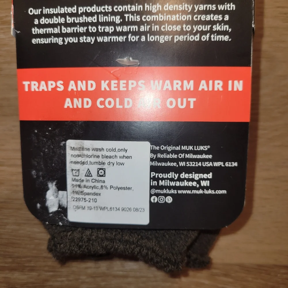 Muk Luks retainers thermal high