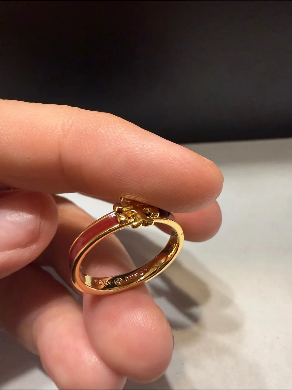 Tory Burch maroon new band