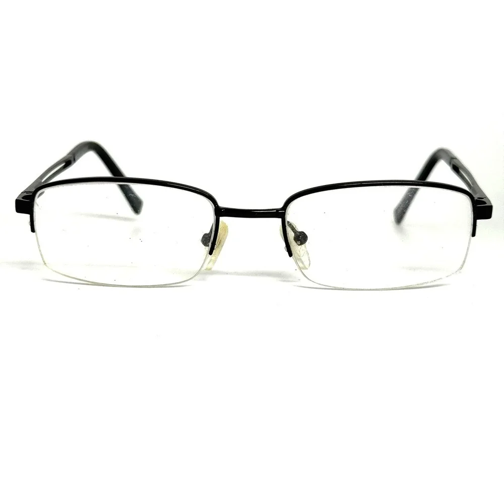 Giovani di Venezia Black‎ Semi-Rimless Rectangle Eyeglasses 50-18-135 23428