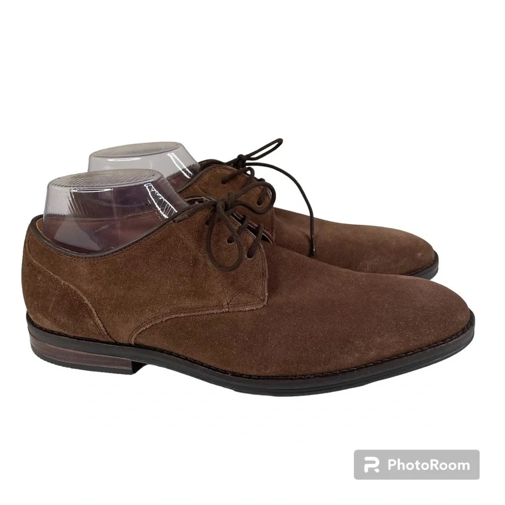 Clarks‎ Mens Citi Stride Lace Brown Suede Shoes Size 8