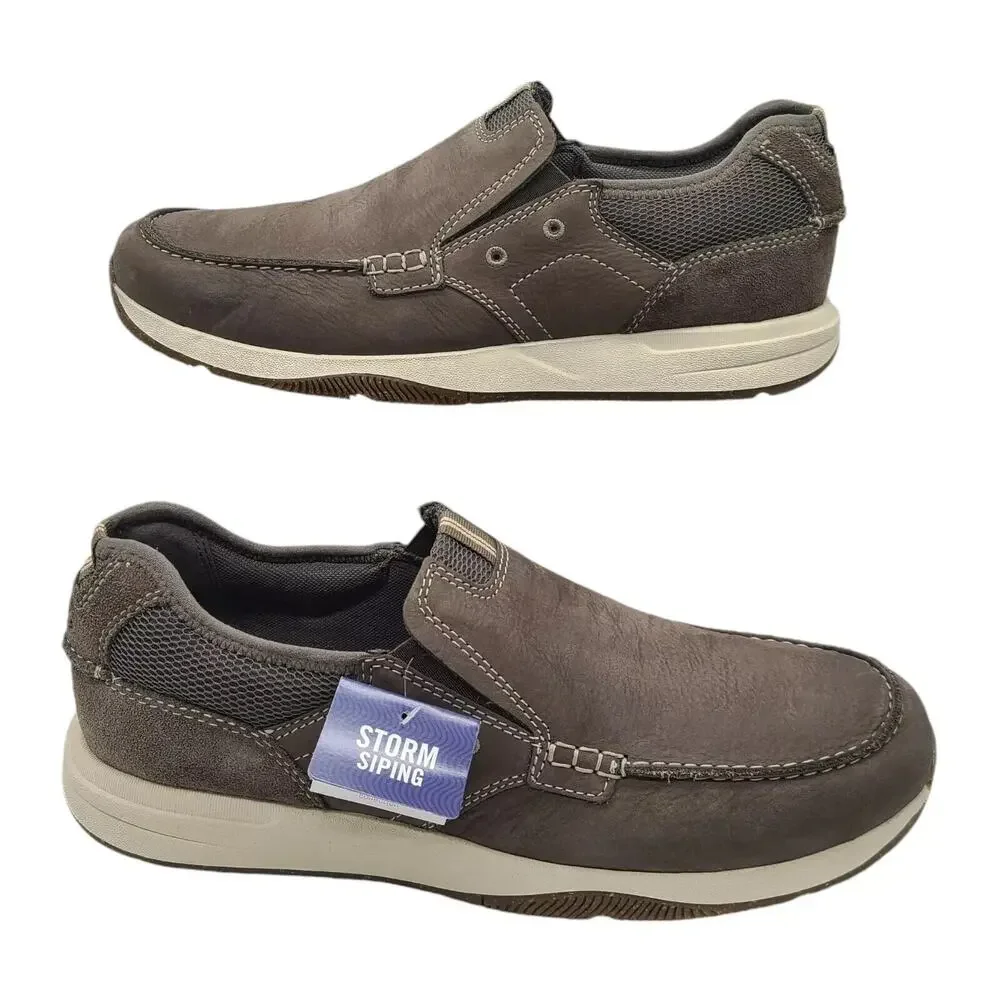 Clarks Sailview Step Men's Slip On Nubuck Taupe‎ 11 Wide
