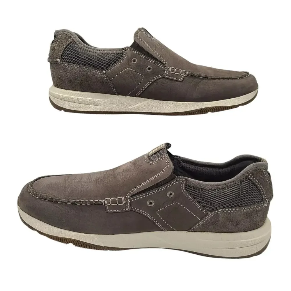 Clarks Sailview Step Men's Slip On Nubuck Taupe‎ 11 Wide
