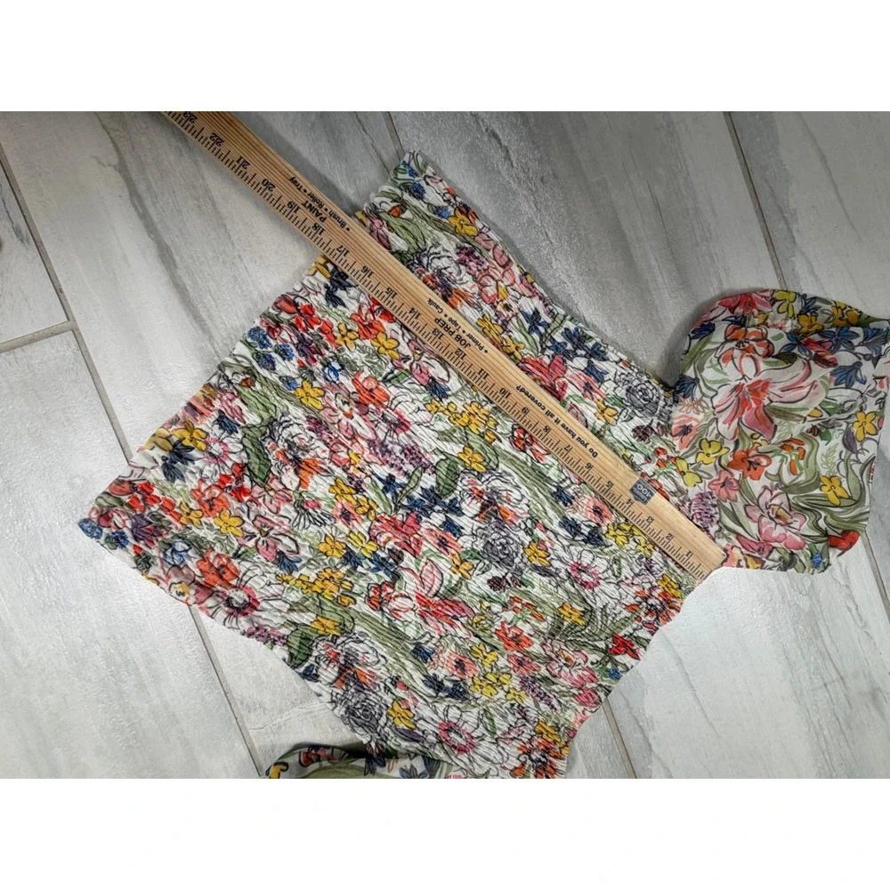 Anthropologie smocked floral