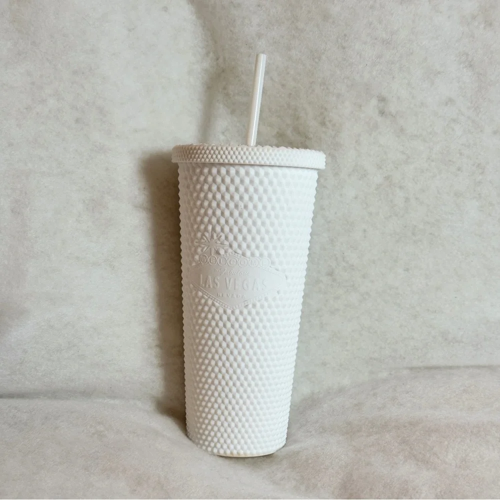 Las Vegas‎ Textured White Studded 24oz Tumbler