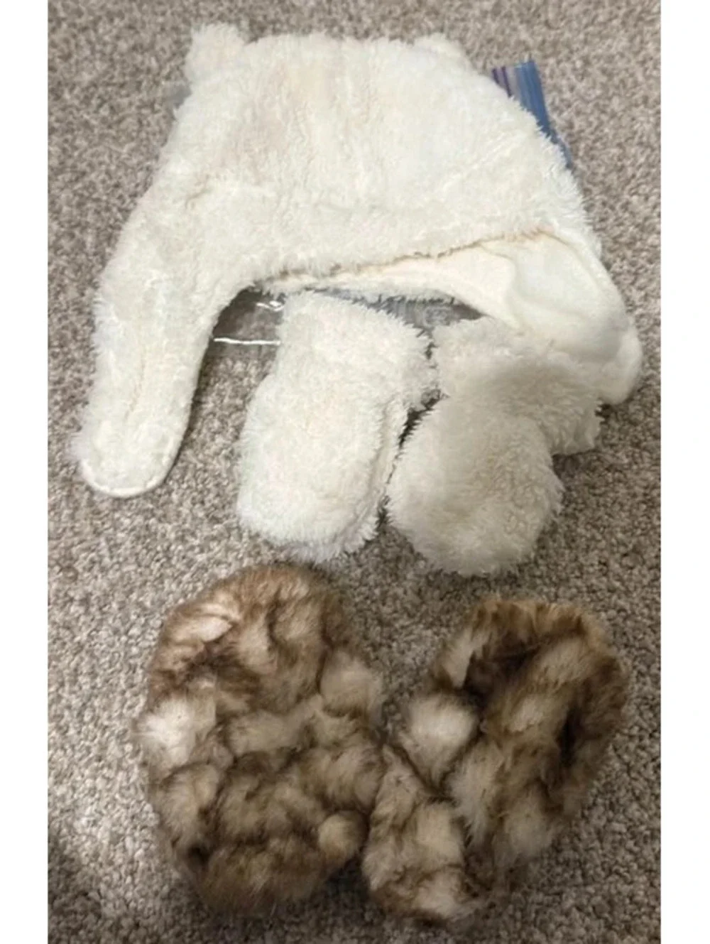 Baby Faux Fur Hat, Mittens, and Booties Set