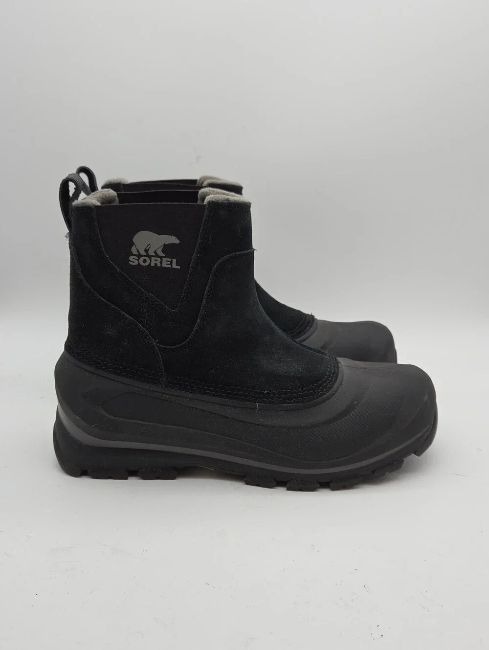 Sorel Buxton Pull On Waterproof Insulated Snow Boots Black Men's 9
