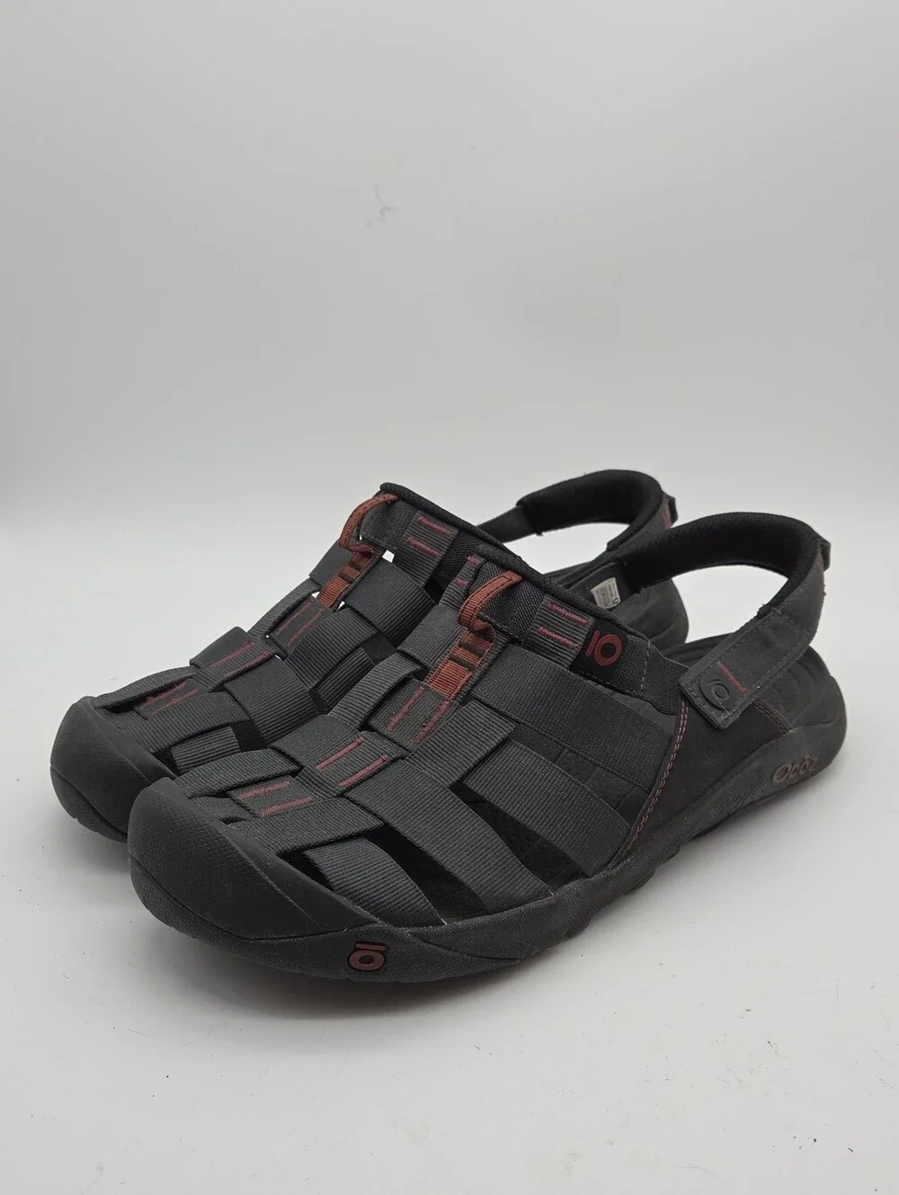 Oboz Campster Hiking Slingback Sandals Black Men's 14