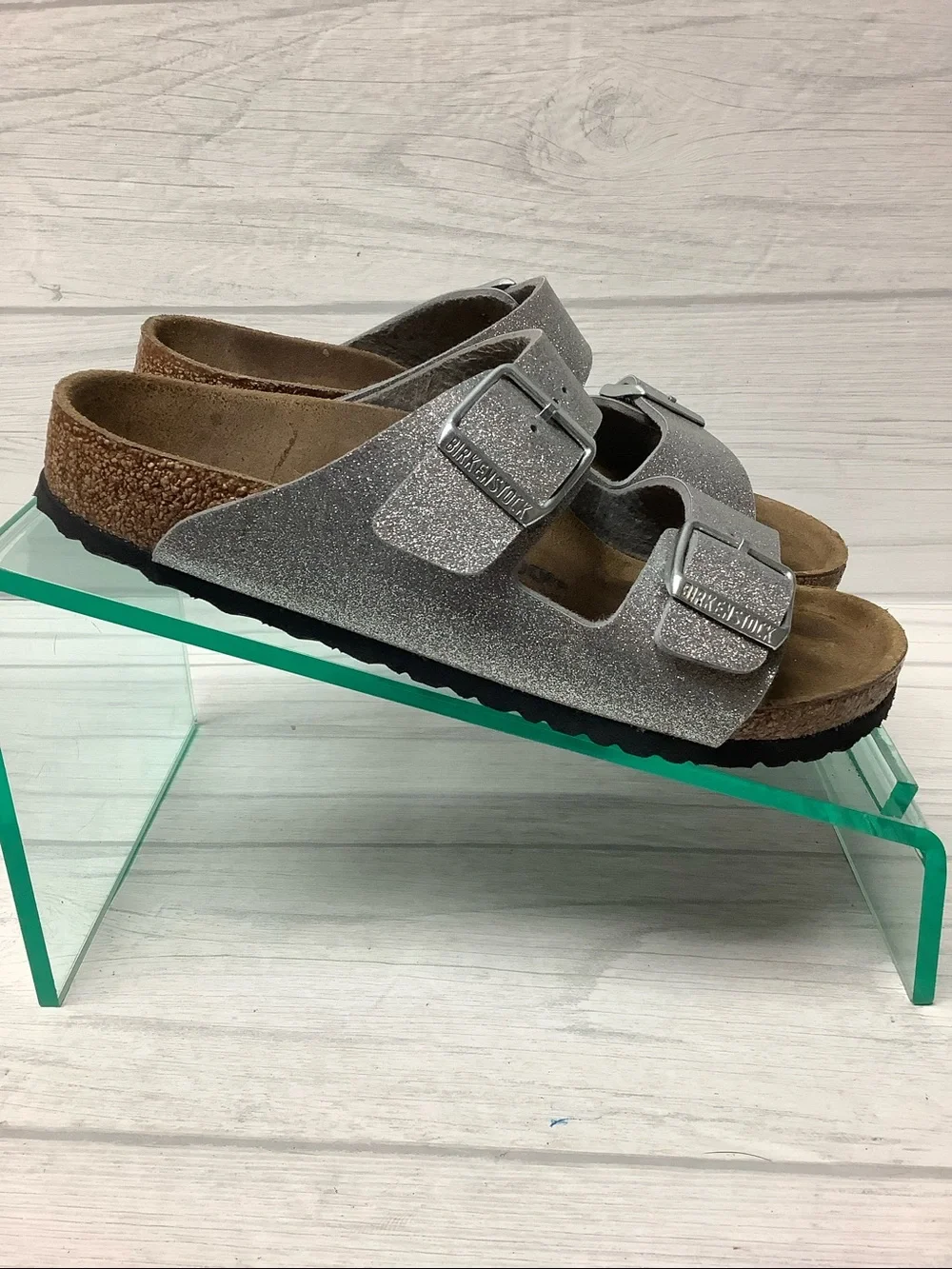 Birkenstock sparkling silver