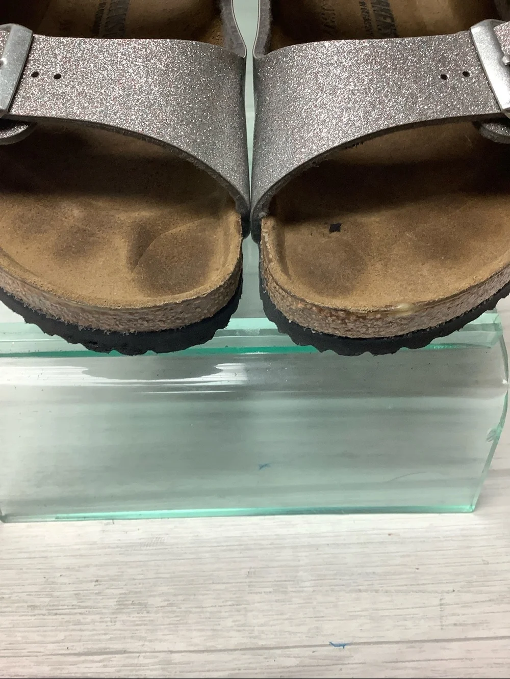Birkenstock sparkling silver