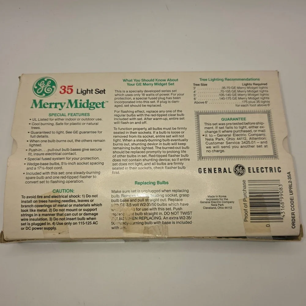 GE vintage merry