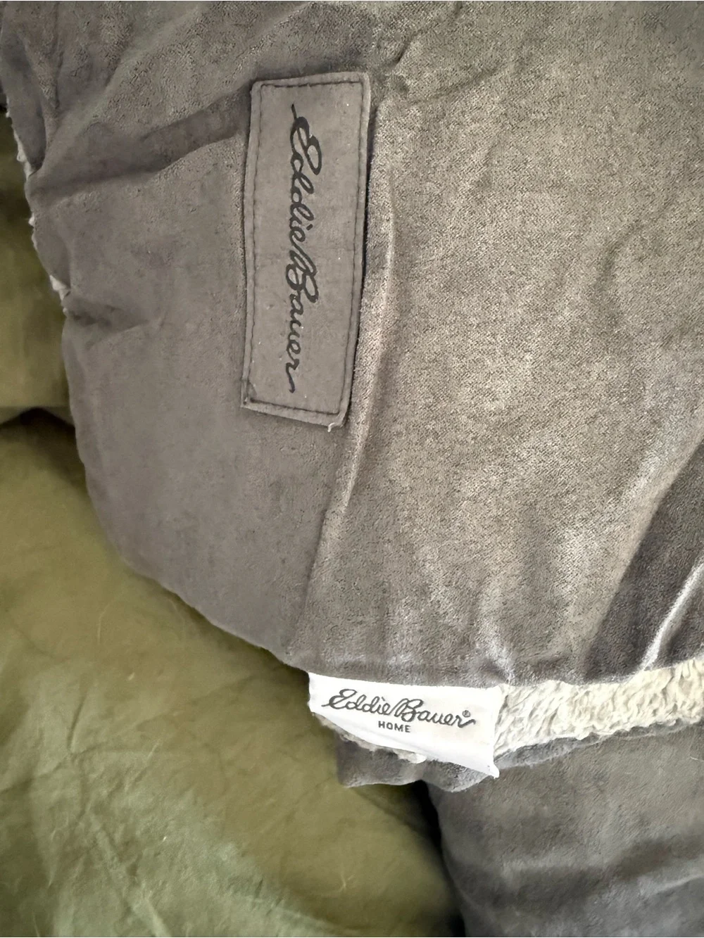 Eddie Bauer plush gray
