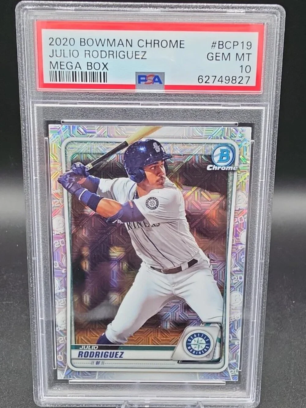 2020 Bowman - Chrome Prospects Julio Rodriguez #BCP-19 Mojo Refractor (RC)