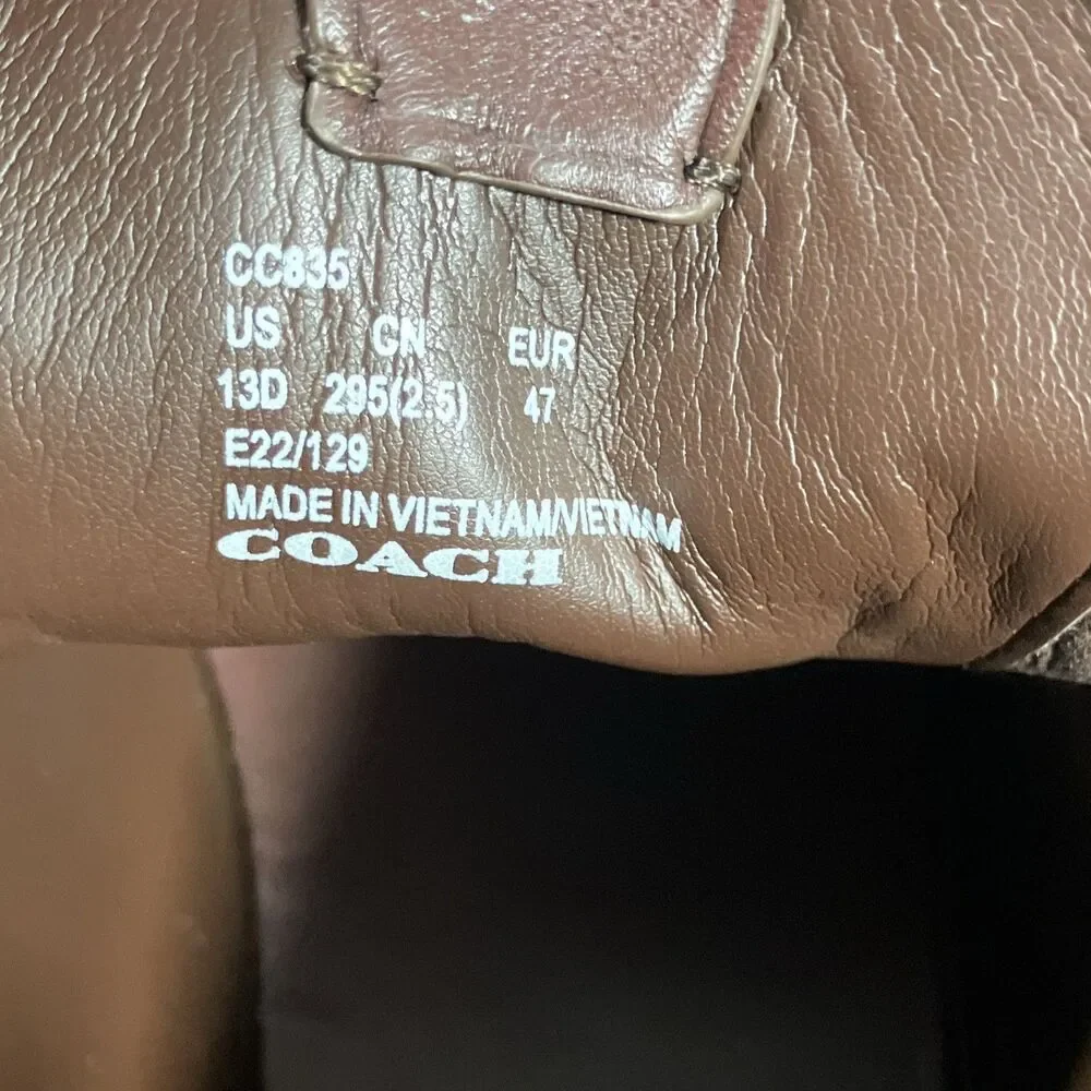 Coach men size