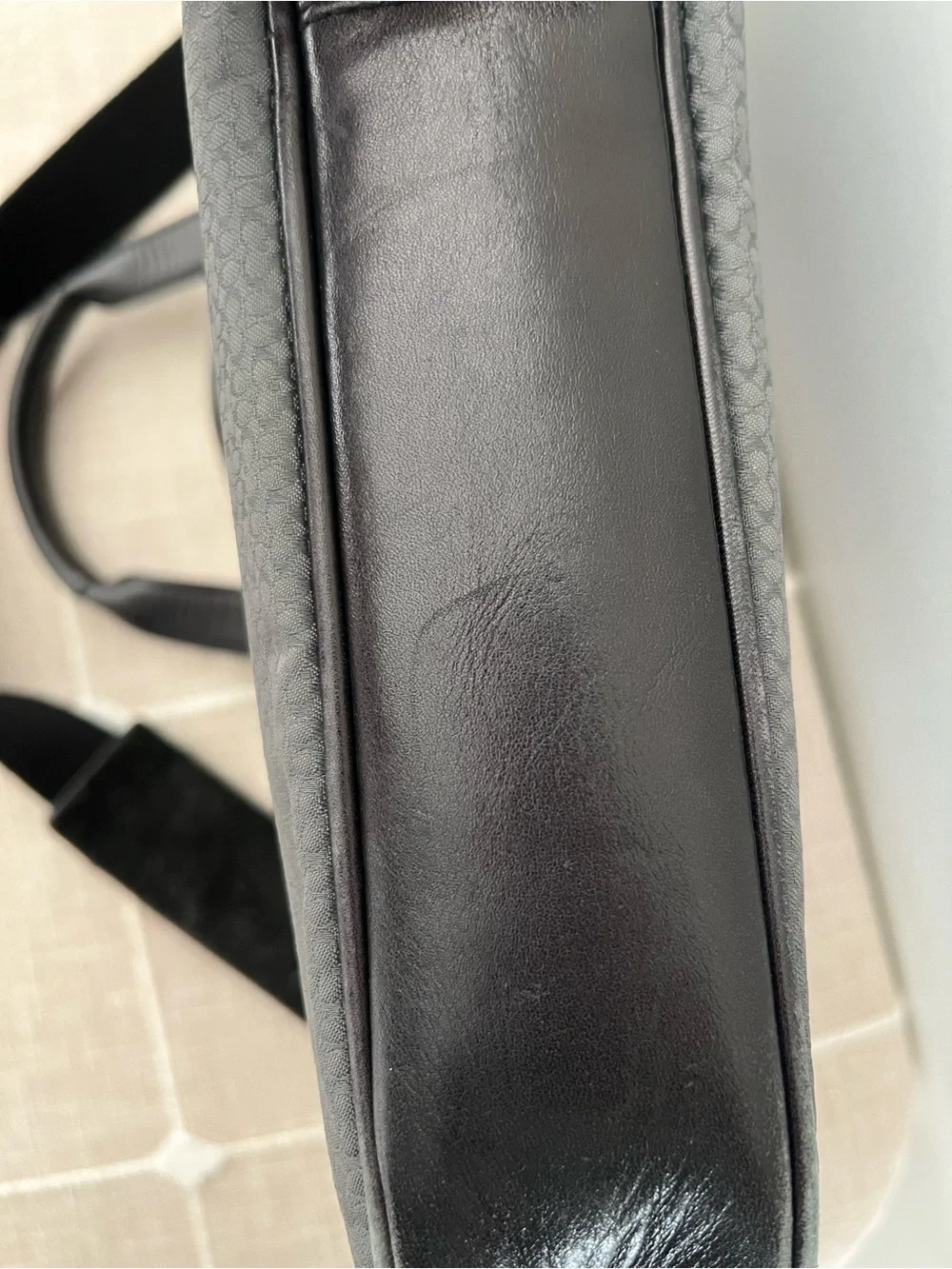 Coach Grey and Black Laptop Bag Briefcase