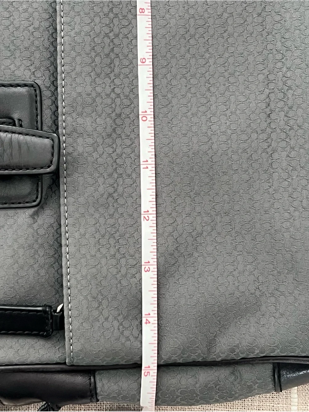 Coach Grey and Black Laptop Bag Briefcase