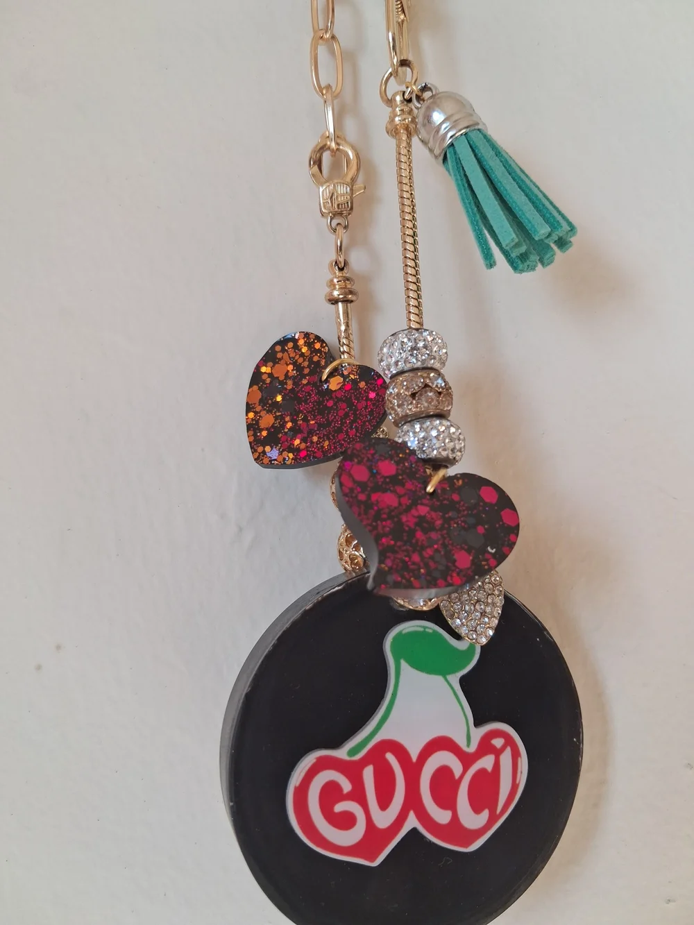 Handmade gucci keychain