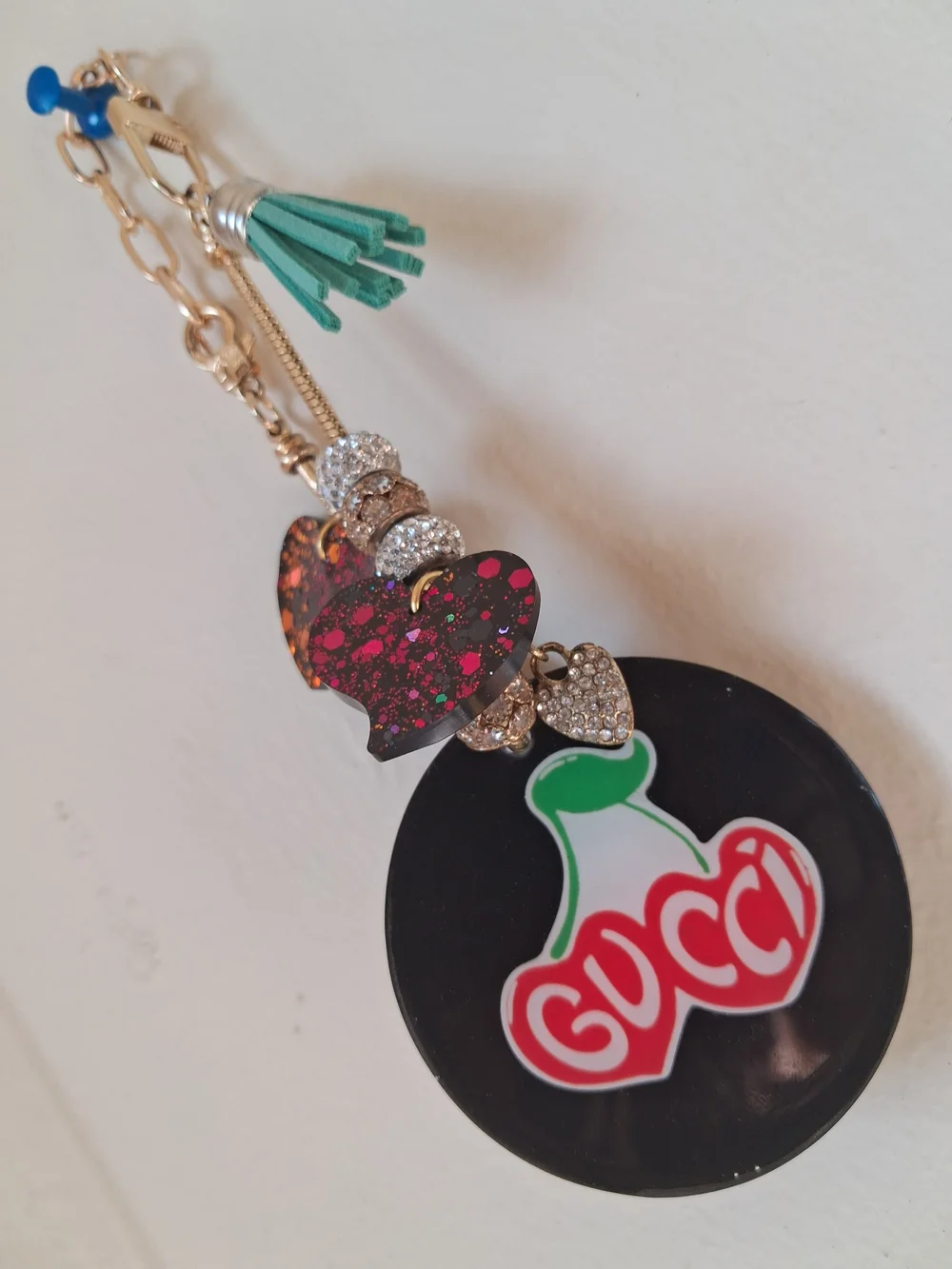 Handmade gucci keychain