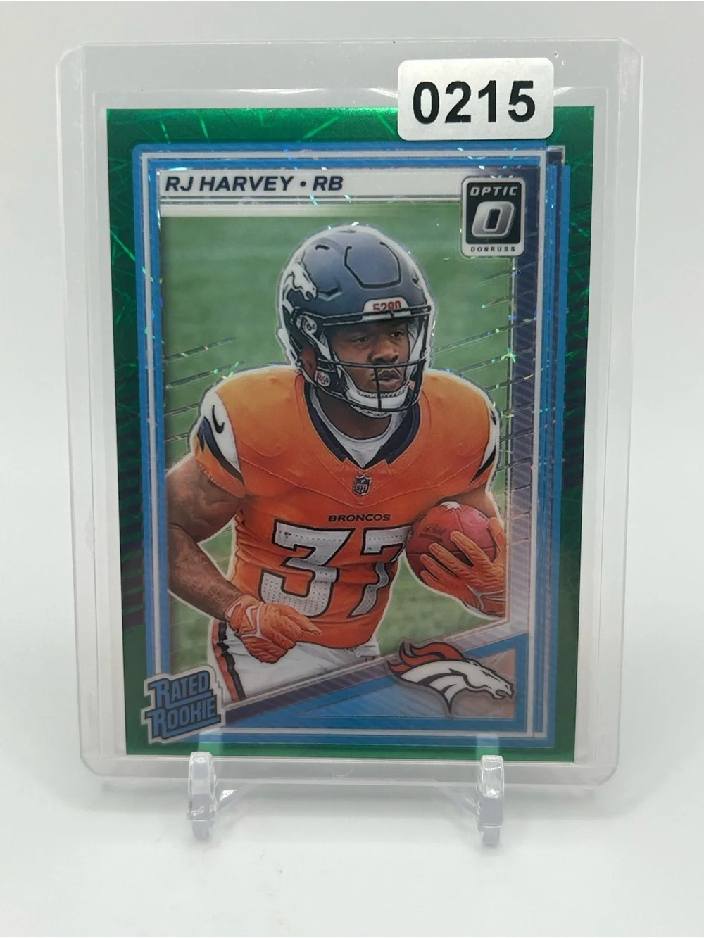 RJ Harvey Denver Broncos Rated Rookie Football Card 🏈