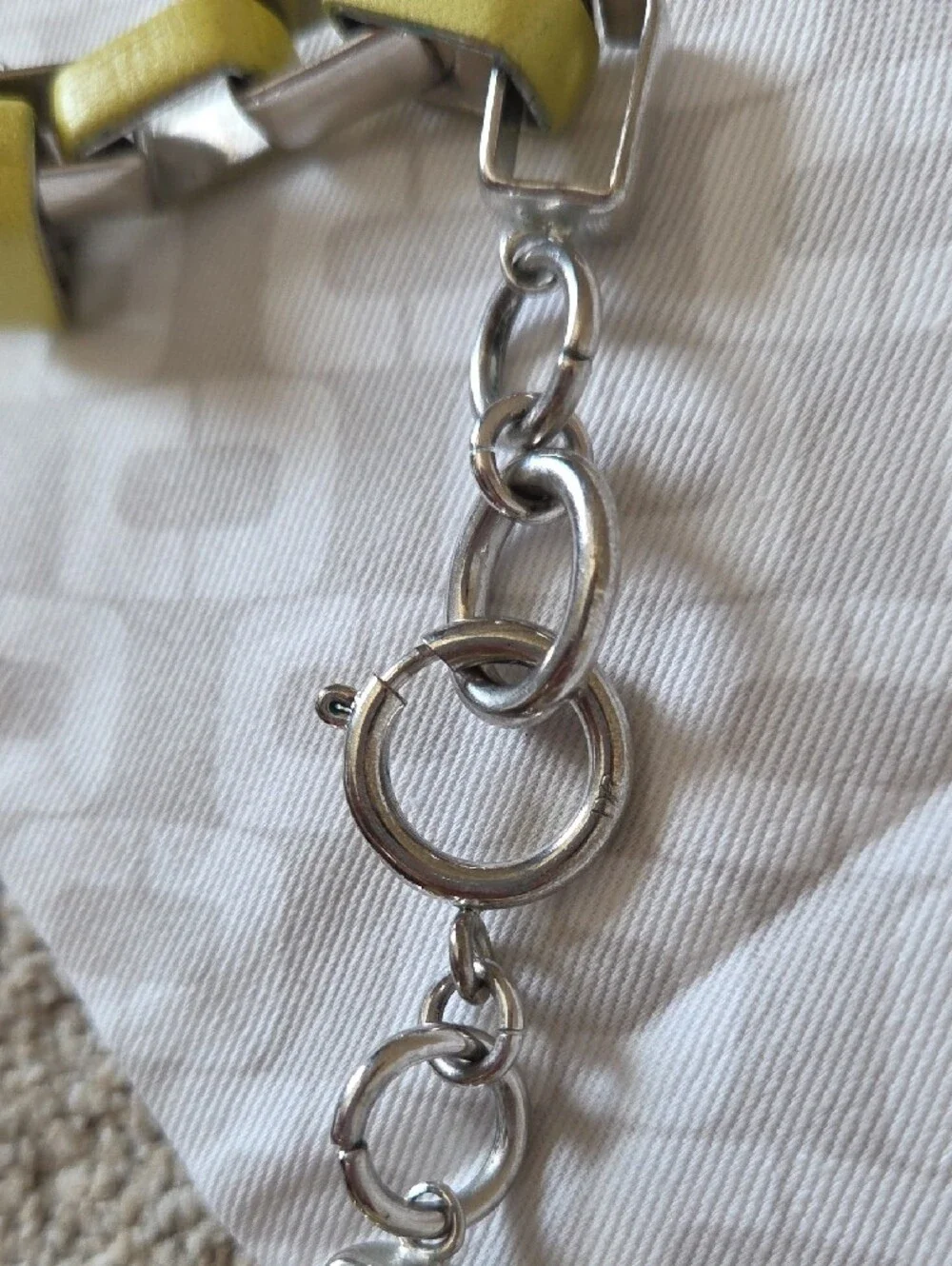 Diane Von Furstenberg chunky silver