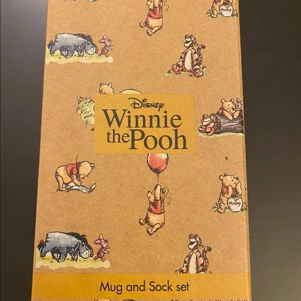 NWT Disney Winnie the Pooh Mug & Sock