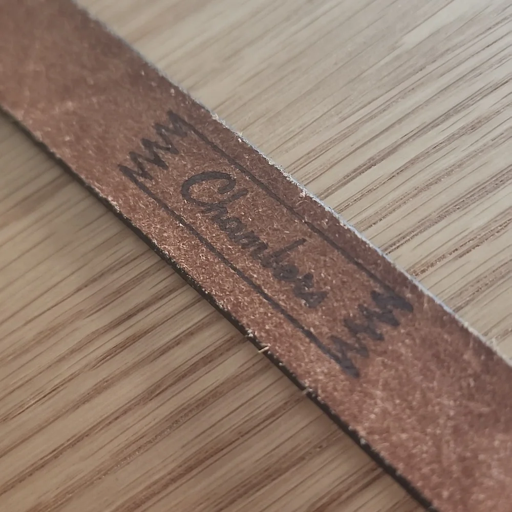 Chambers Belt brown tooled