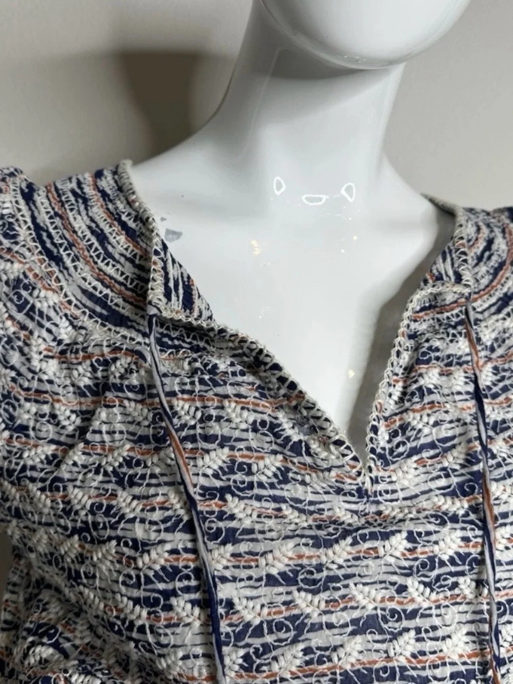 Tory Burch 19 approx embroidery