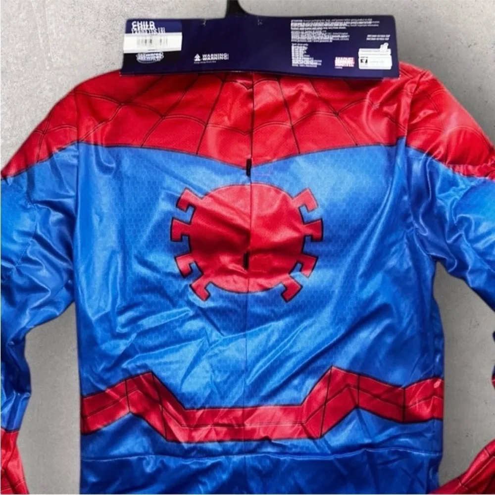 NEW MARVEL SPIDER-MAN MUSCLE CHEST COSTUME Padded Chest Large 10-12