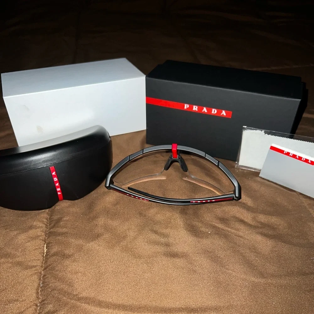 Prada rimless shield