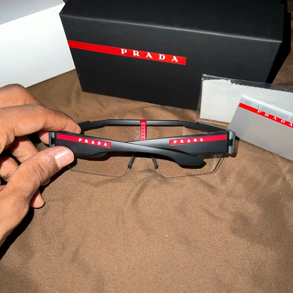 Prada rimless shield