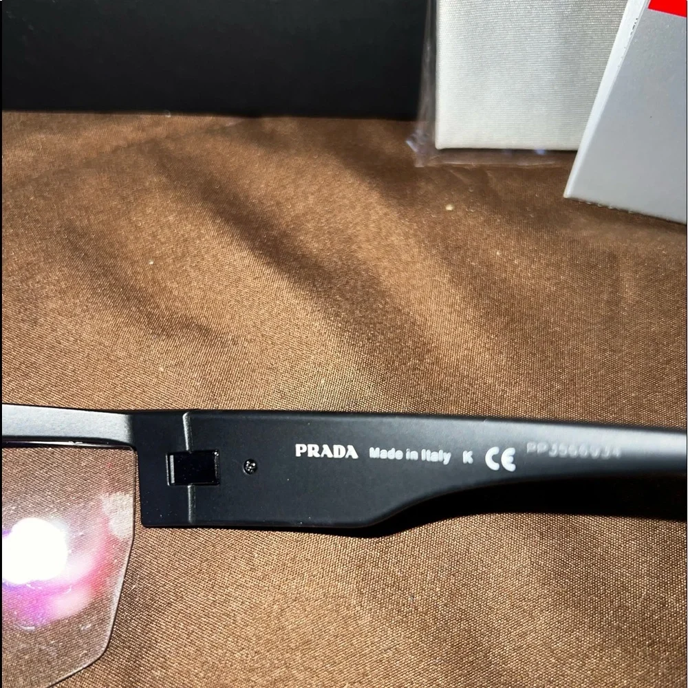 Prada rimless shield