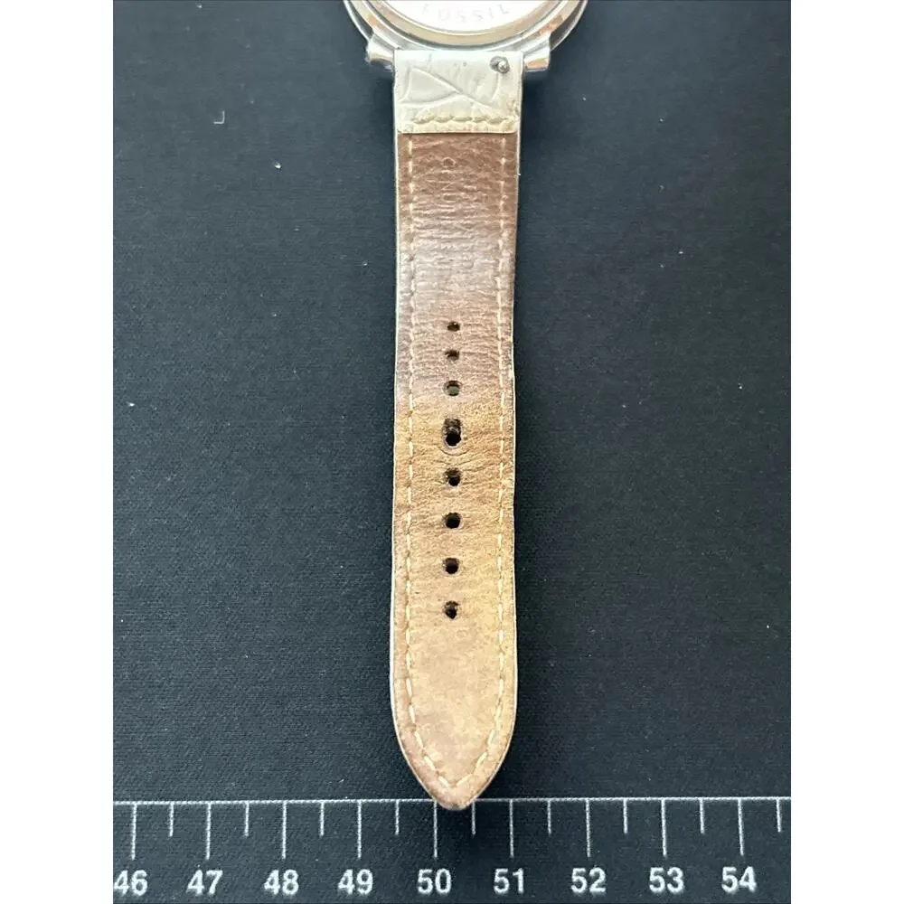 Fossil silver tone