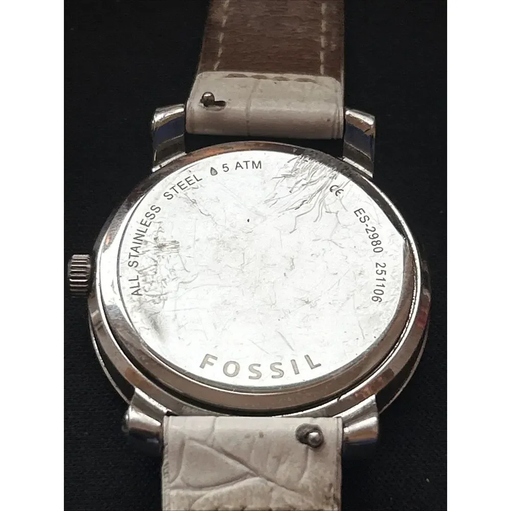 Fossil silver tone
