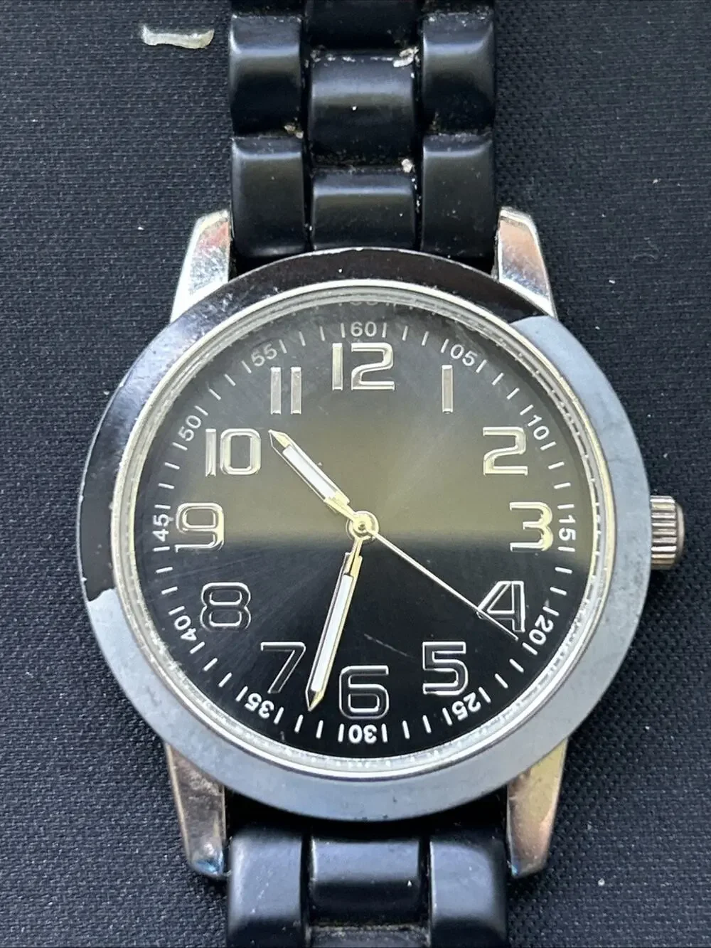 Black Dial Silver Tone Case Women’s Quartz Watch