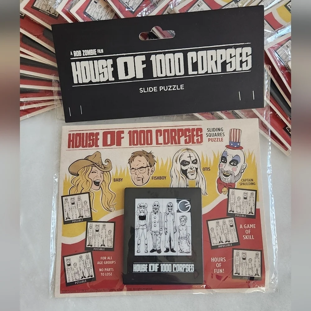 🧩House of 1000 Corpses Slide Puzzle Lot – 20 Pieces – NWT – Rob Zombie Collect