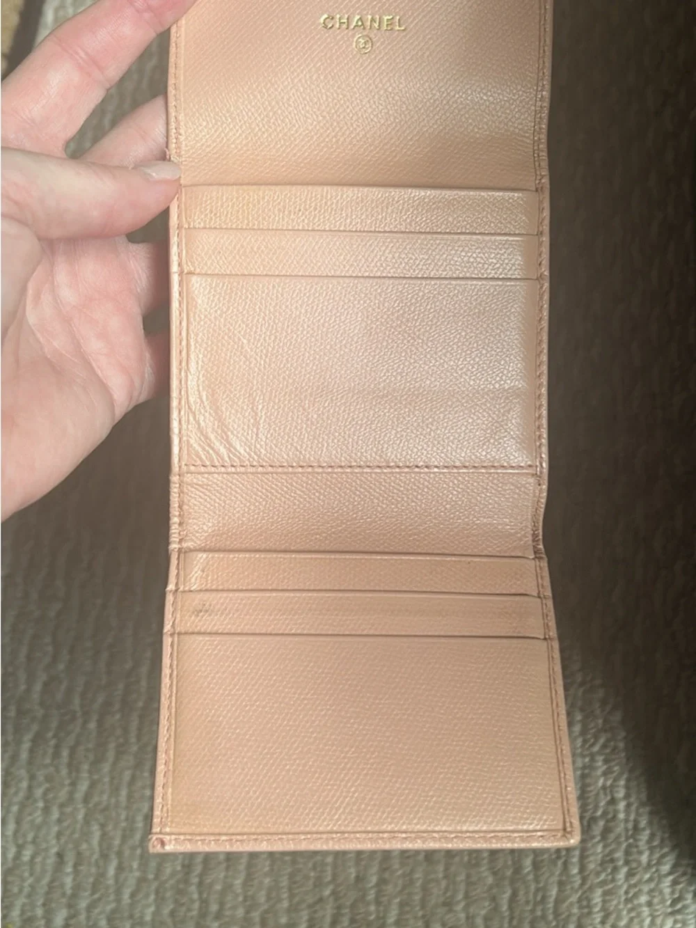 CHANEL genuine leather
