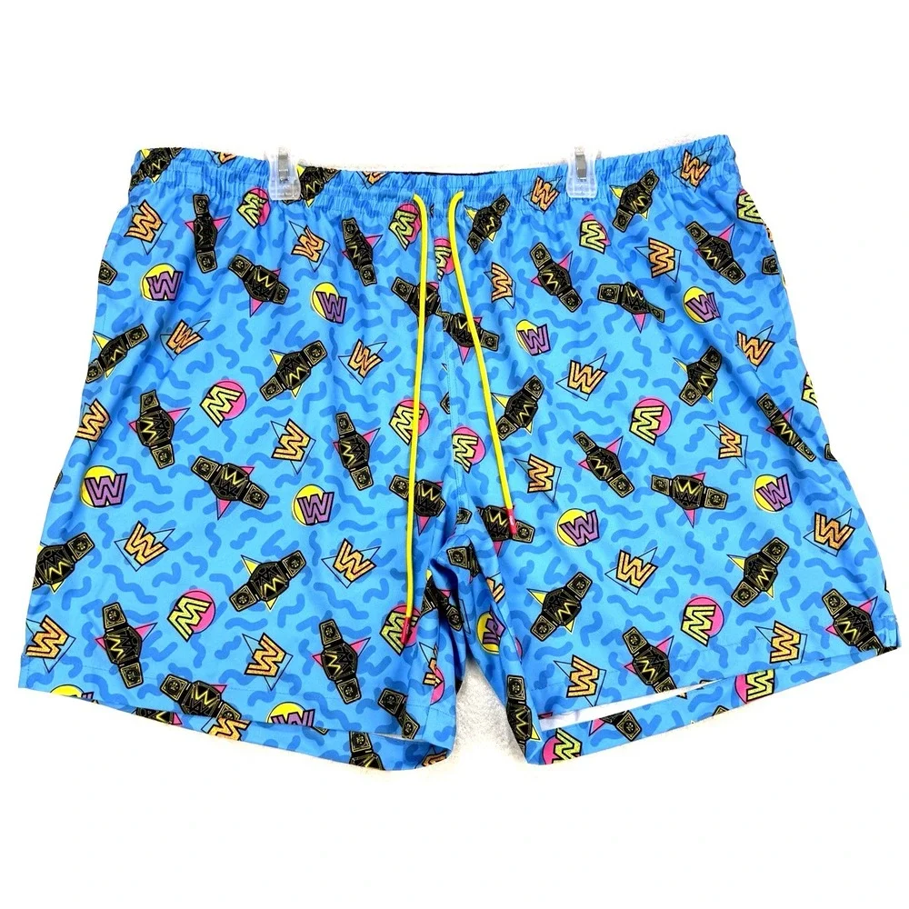 RSVLTS WWE In Your House Hybrid Shorts 3XL KUNUFLEX Swim‎ Trunks No Liner Retro