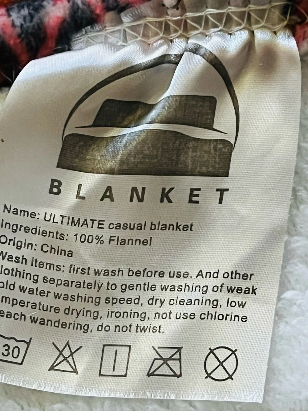 Blanket vibrant patchwork