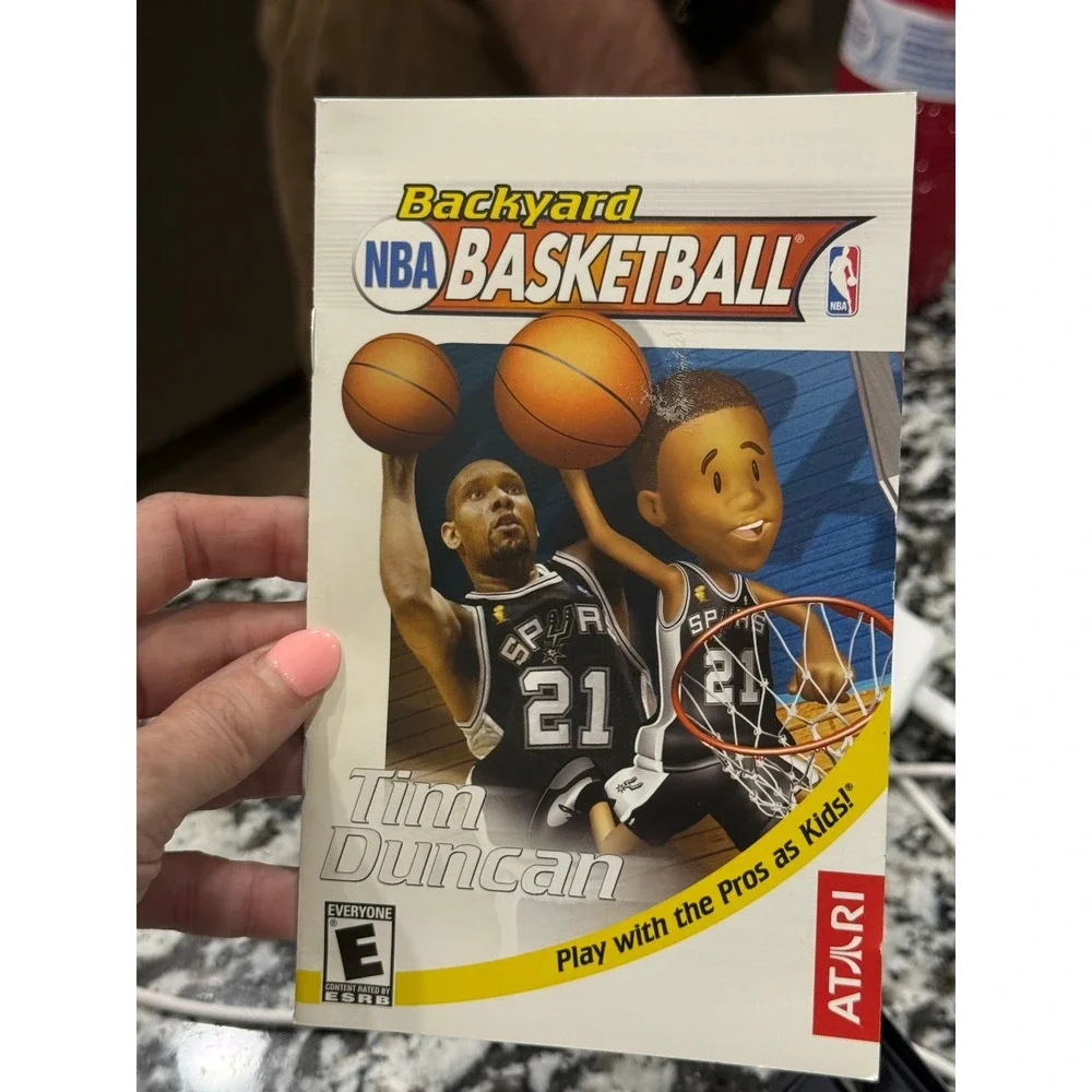 Backyard NBA Basketball Sony‎ PlayStation 2 PS2 2003 Atari Tim Duncan SLUS-20704