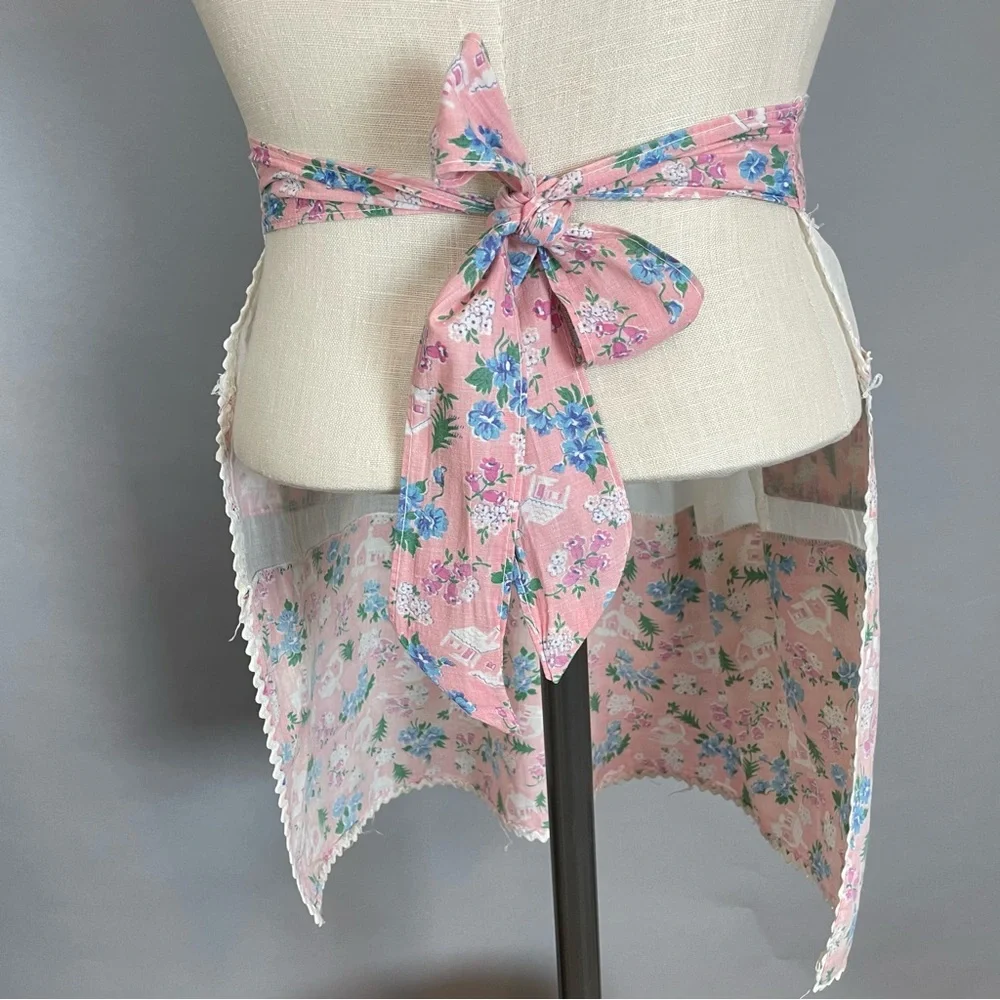Vintage pink apron