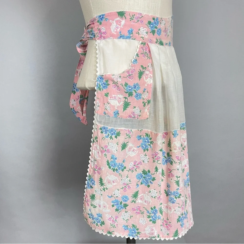 Vintage pink apron